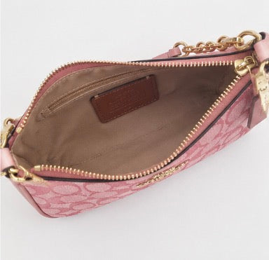 Pink Monogram Shoulder Bag – Stylish Everyday Handbag