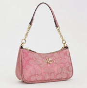 Pink Monogram Shoulder Bag – Stylish Everyday Handbag