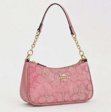 Pink Monogram Shoulder Bag – Stylish Everyday Handbag