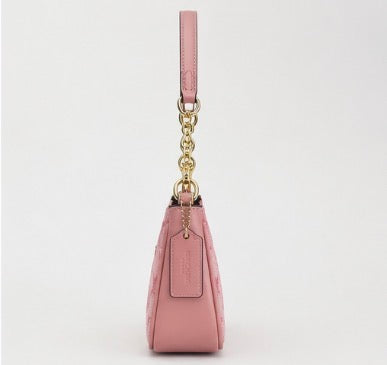 Pink Monogram Shoulder Bag – Stylish Everyday Handbag
