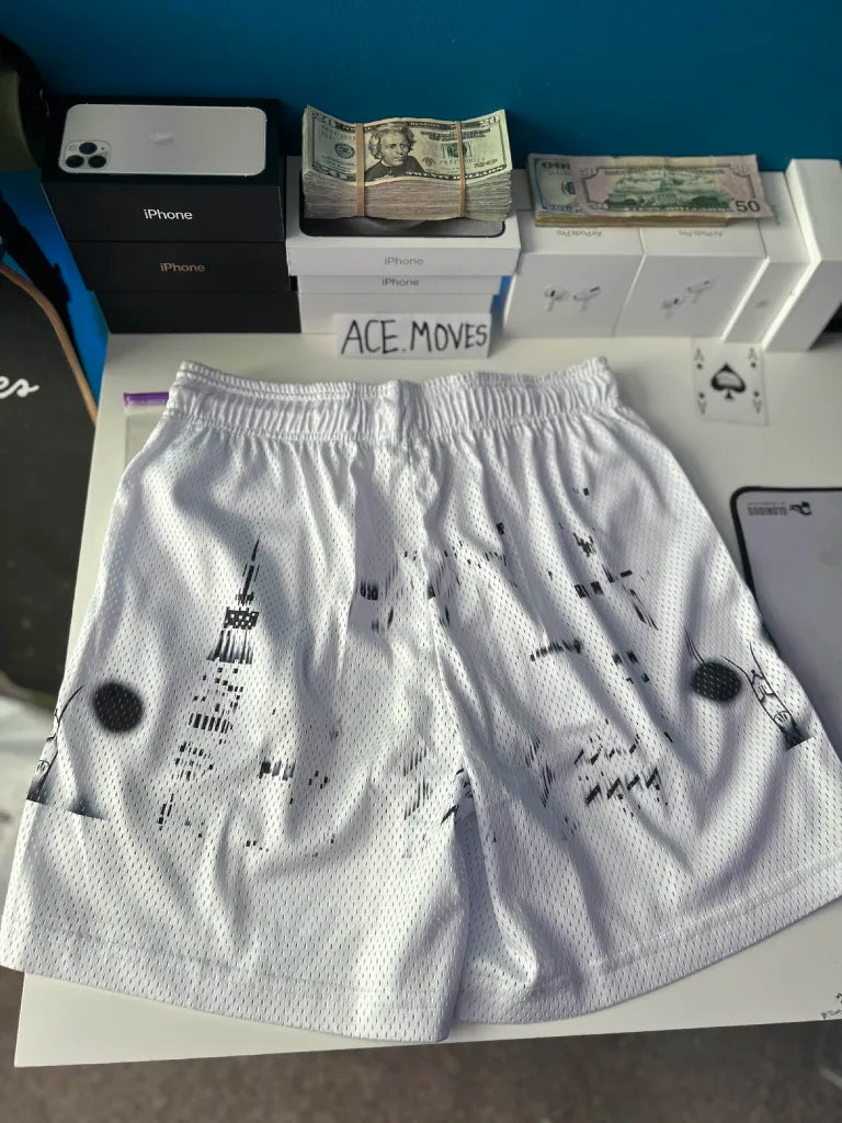 White Skyline Eric Emanuel Shorts - StockX Passing