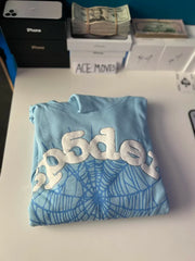 Light Blue Sp5der Hoodie - StockX Passing